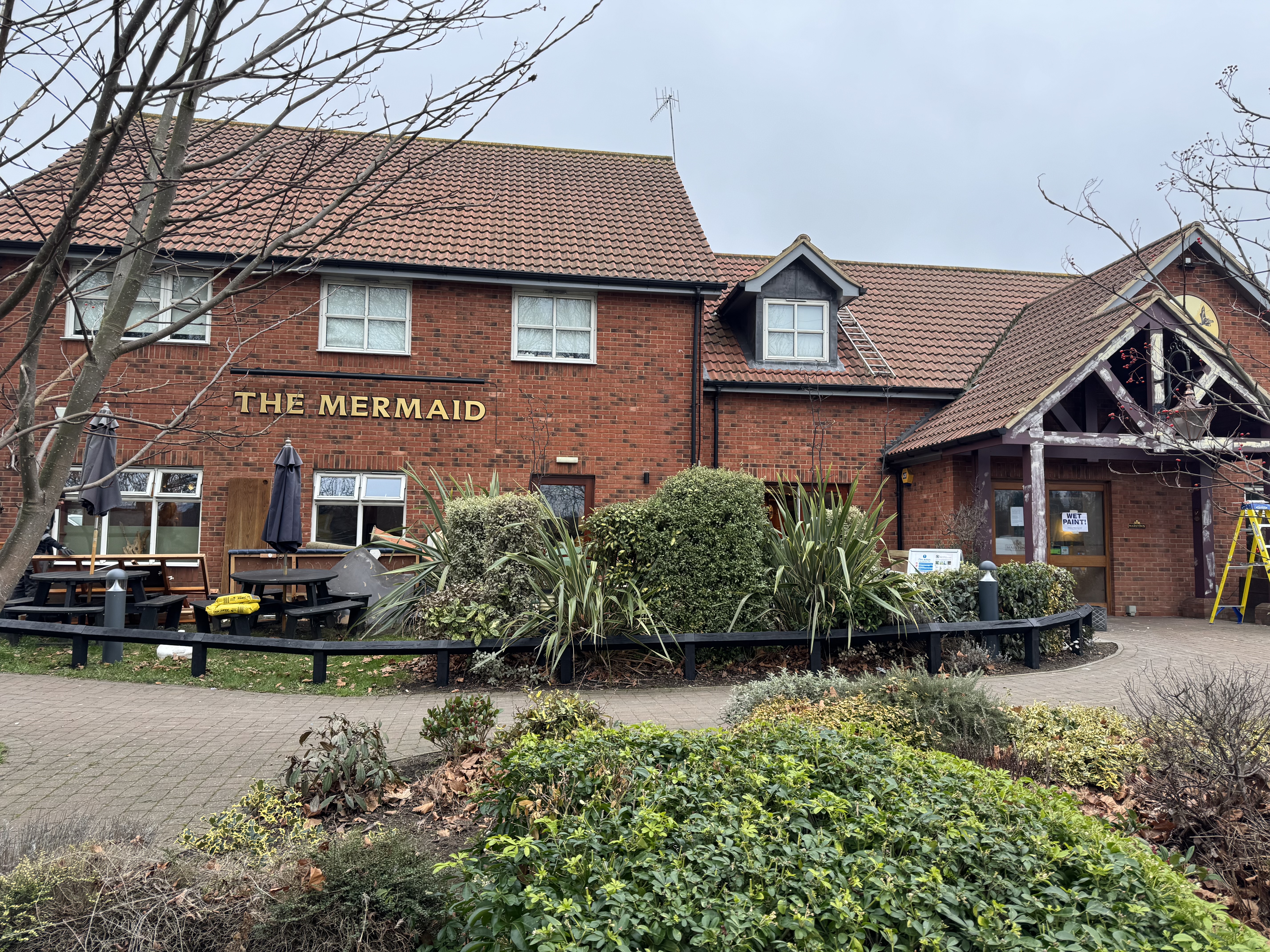 Works are underway at The Mermaid in Ipswich