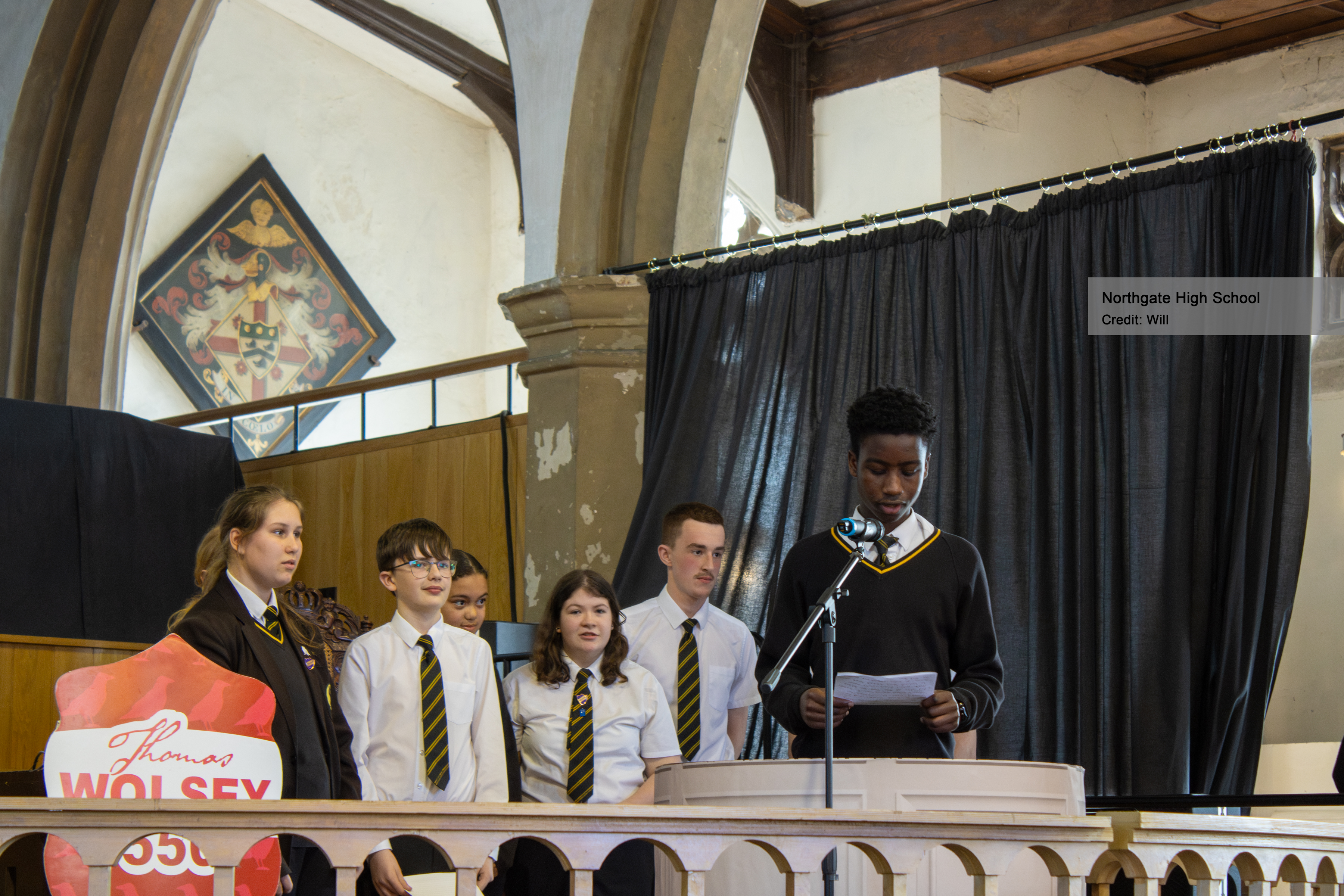 Stoke High School Ormiston Academy students presenting