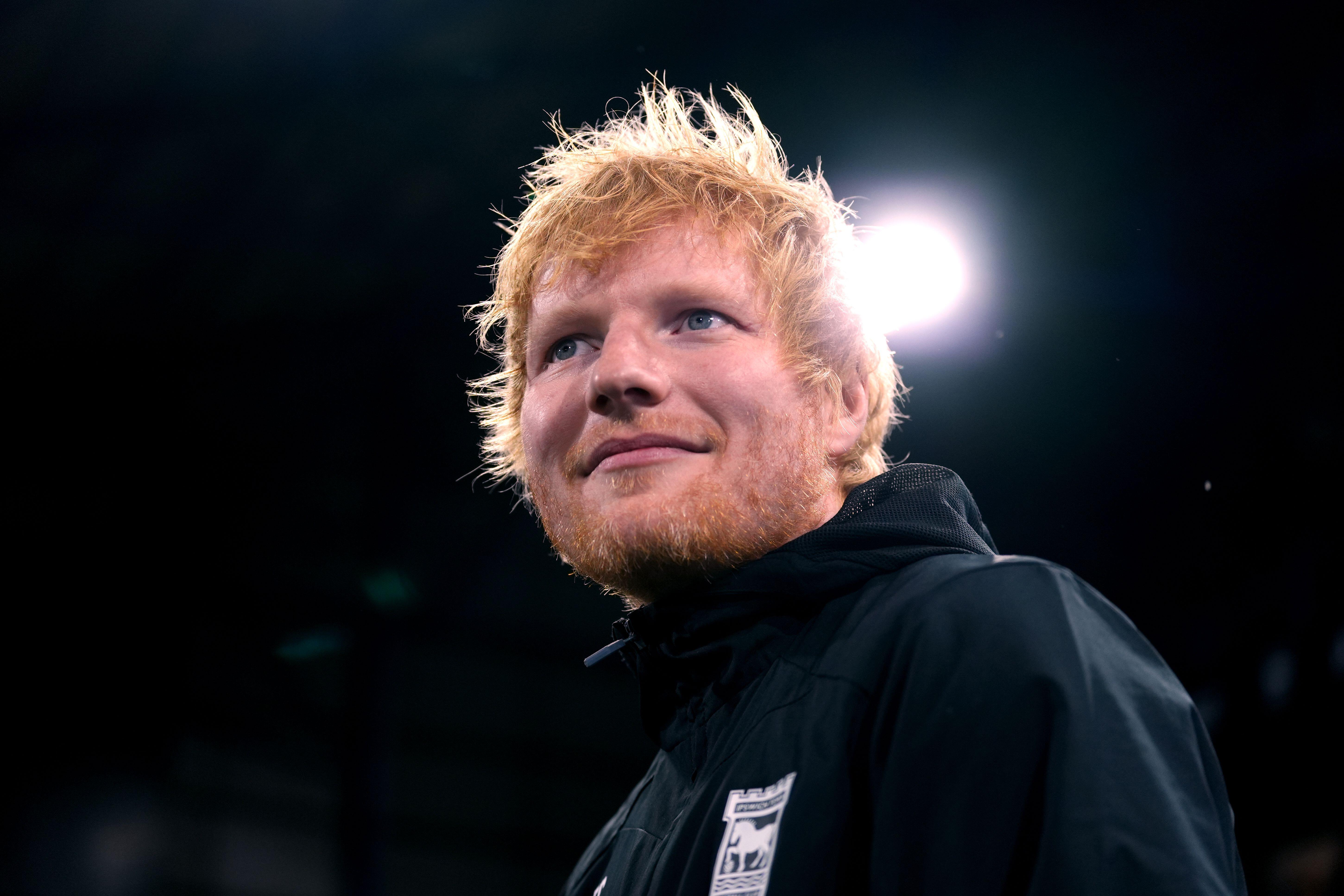 Ed Sheeran at Portman Road