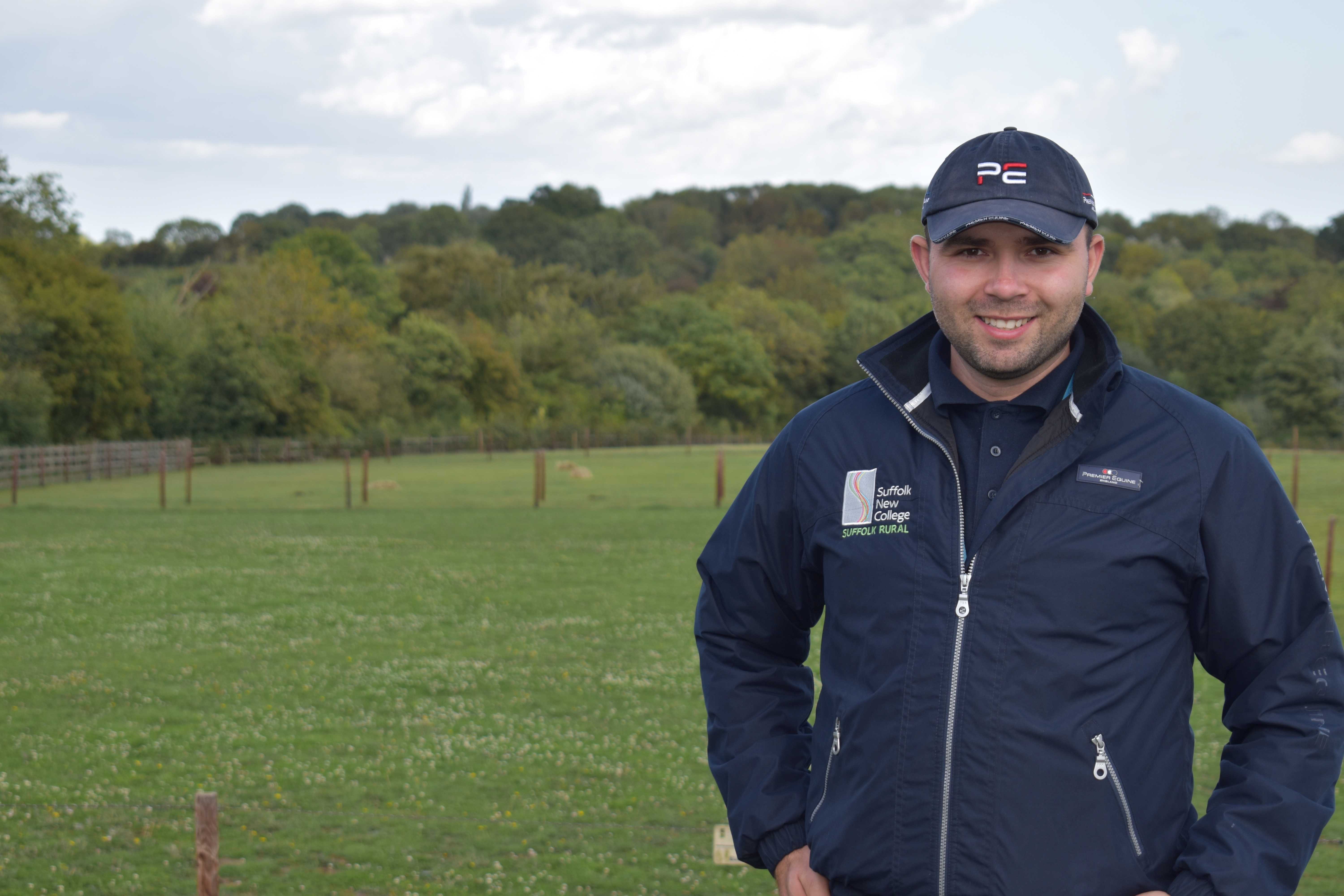 Rude Morris, a former student, has now become a lecturer at Suffolk Rural