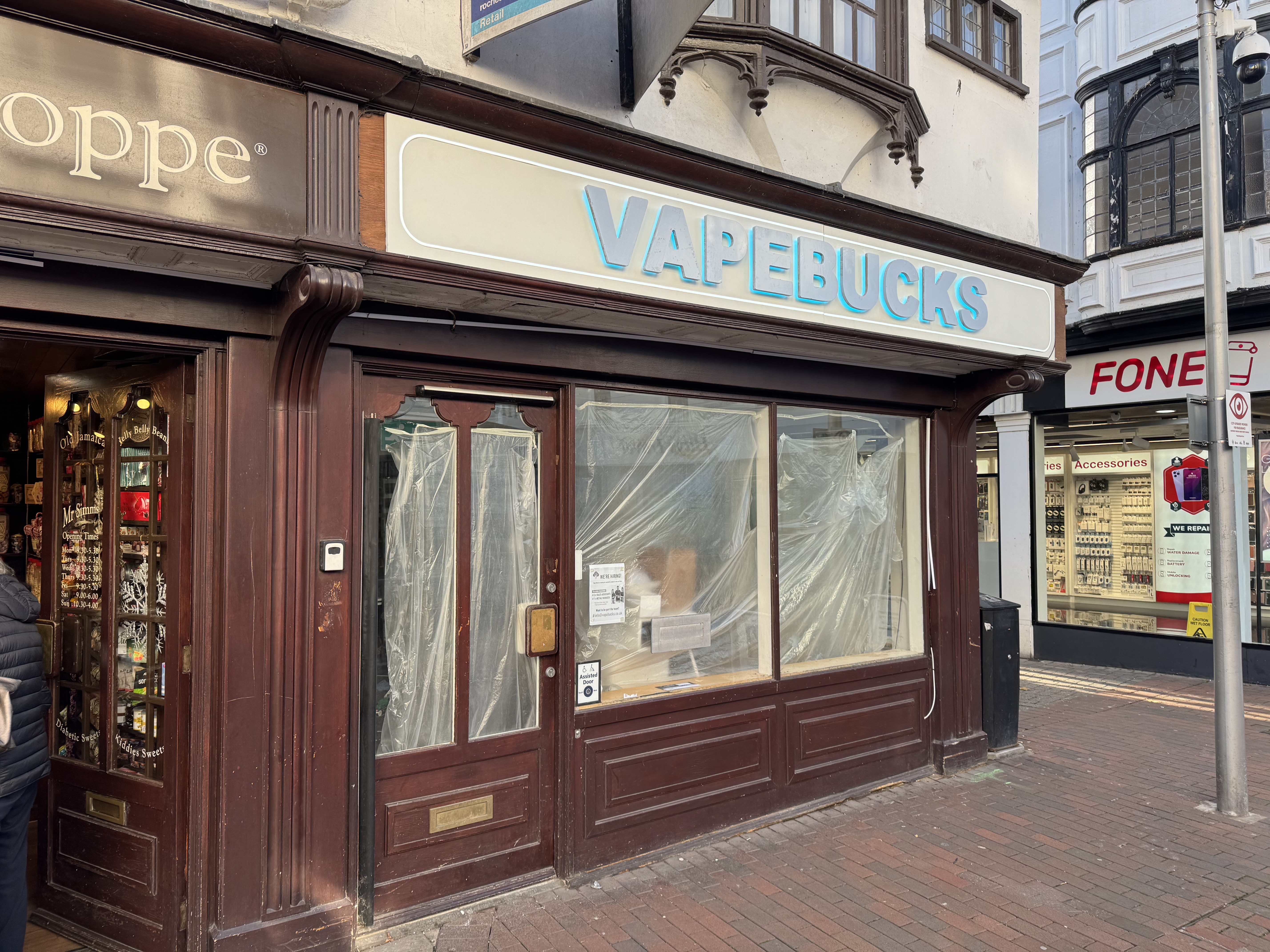 Vape Bucks on Tavern Street is the latest vape store to enter the high street