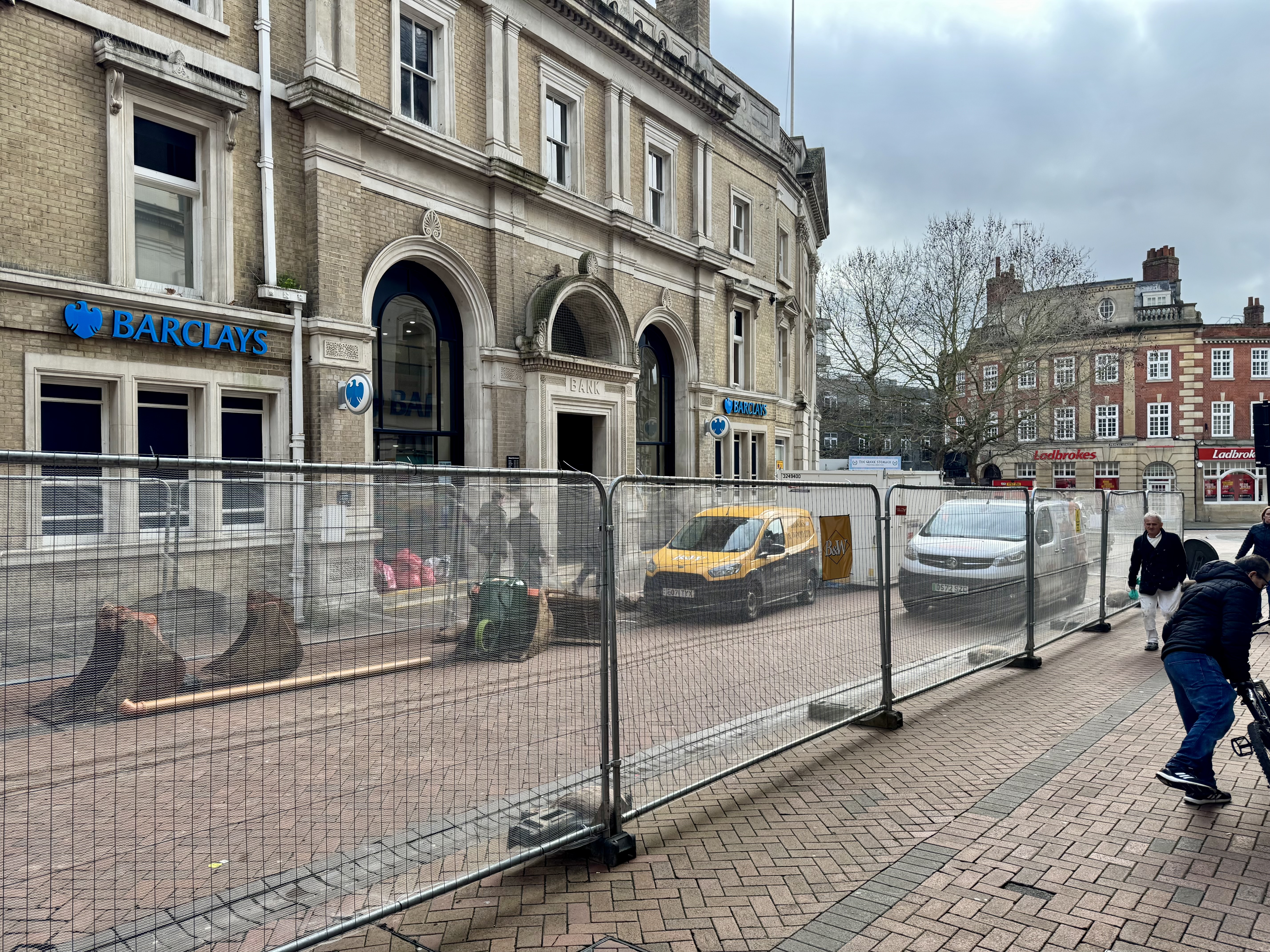 Works in Ipswich Town Centre for Greening project