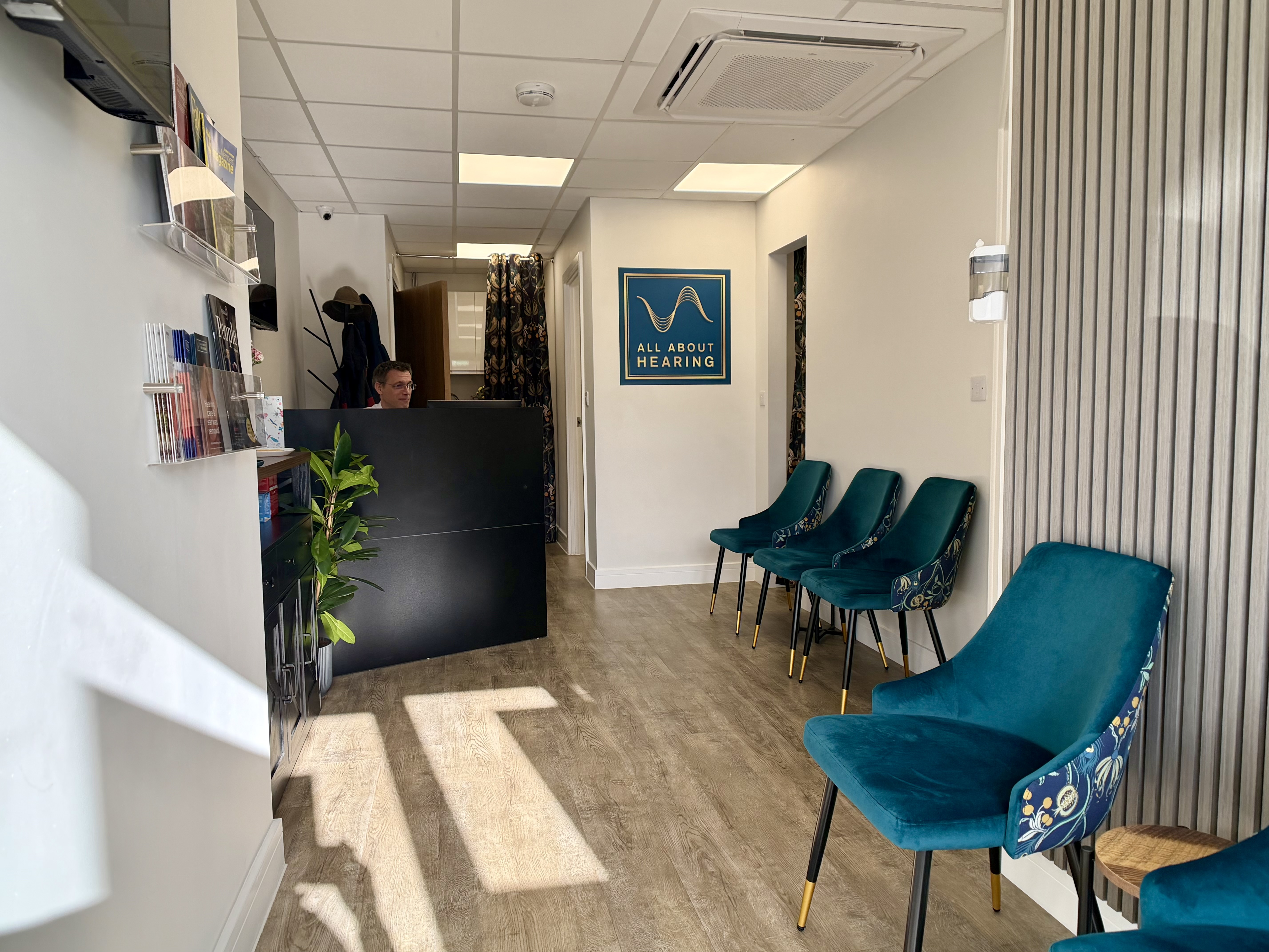 The reception of the new All About Hearing clinic in Kesgrave