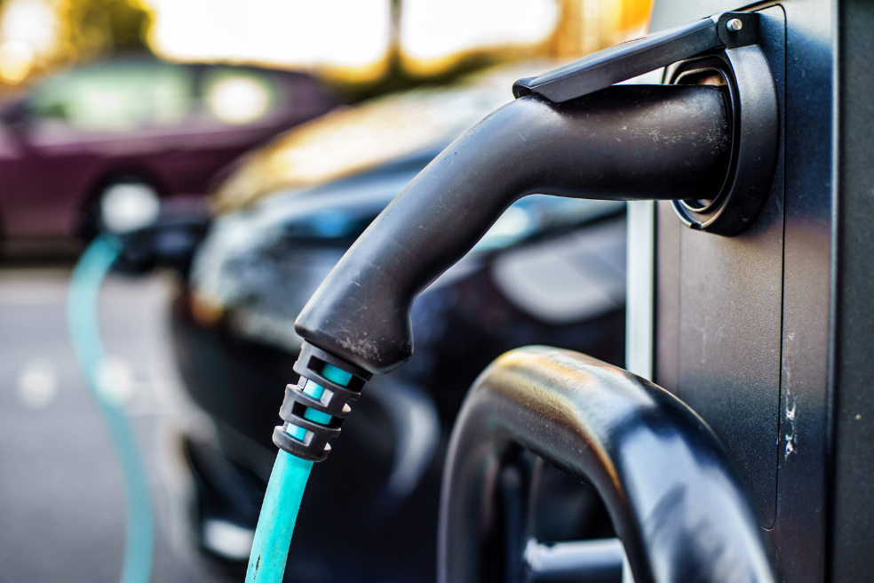 A car charging