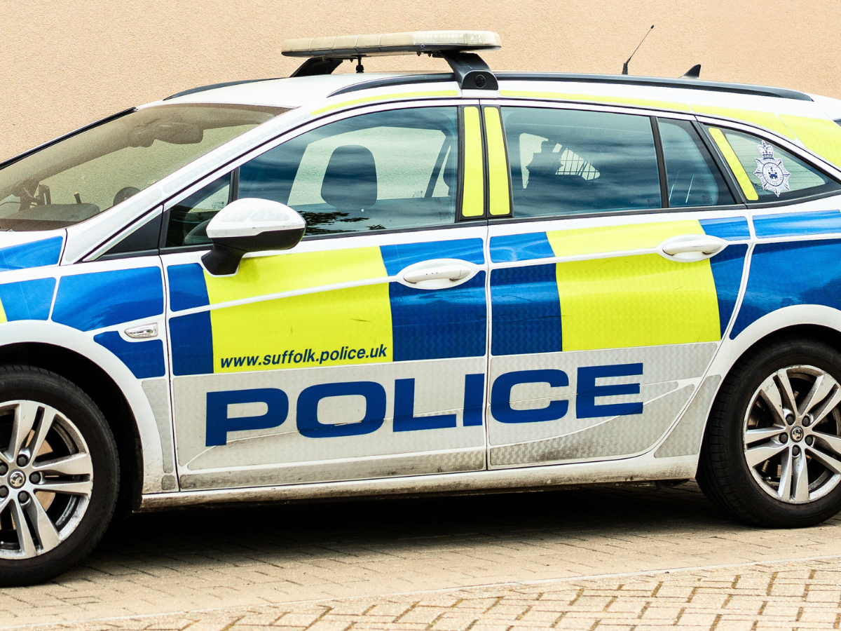 A police car