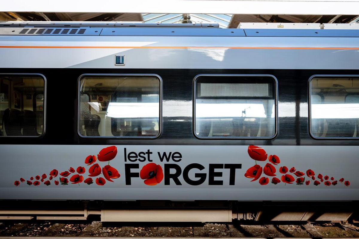 Greater Anglia Lest We Forget livery