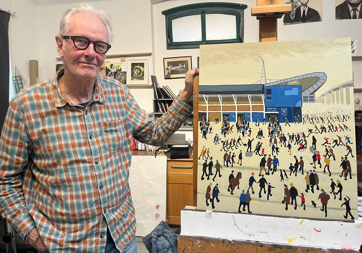 Lowry masterpiece reimagined ahead of Town's upcoming match against Manchester United