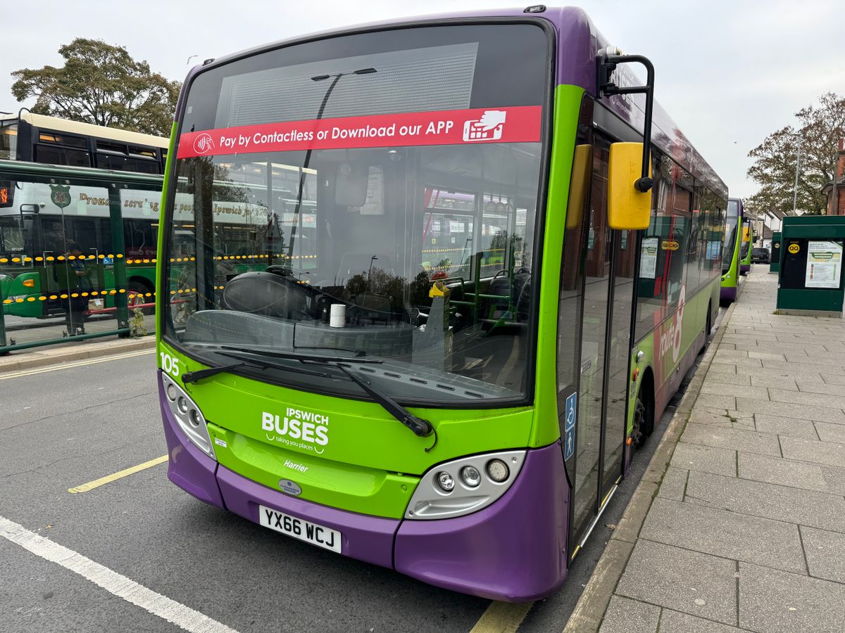 A bus at Tower Ramparts Bus Station