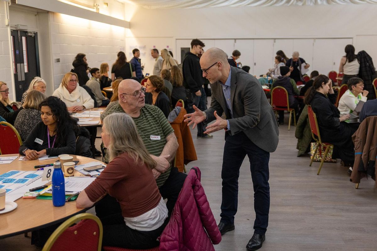 More than 100 local residents joined Health Minister Stephen Kinnock in Ipswich