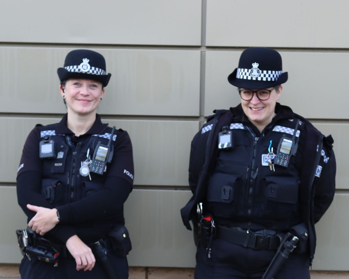 Police officers Kim Butler and Katharine Bloom