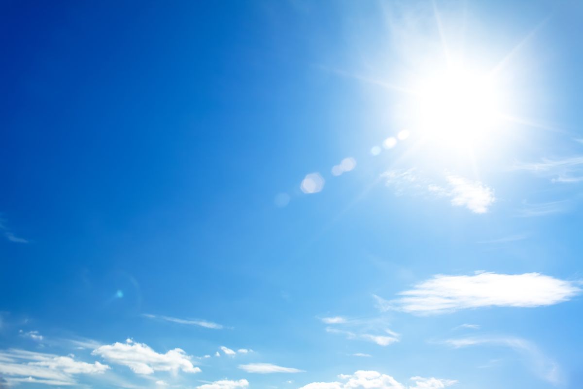 Sun in the sky