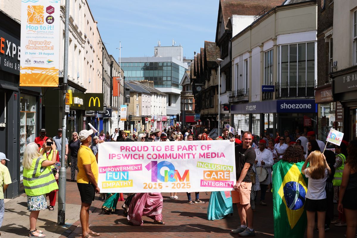 ICM's 10-year anniversary parade in Ipswich on 21 June, 2025
