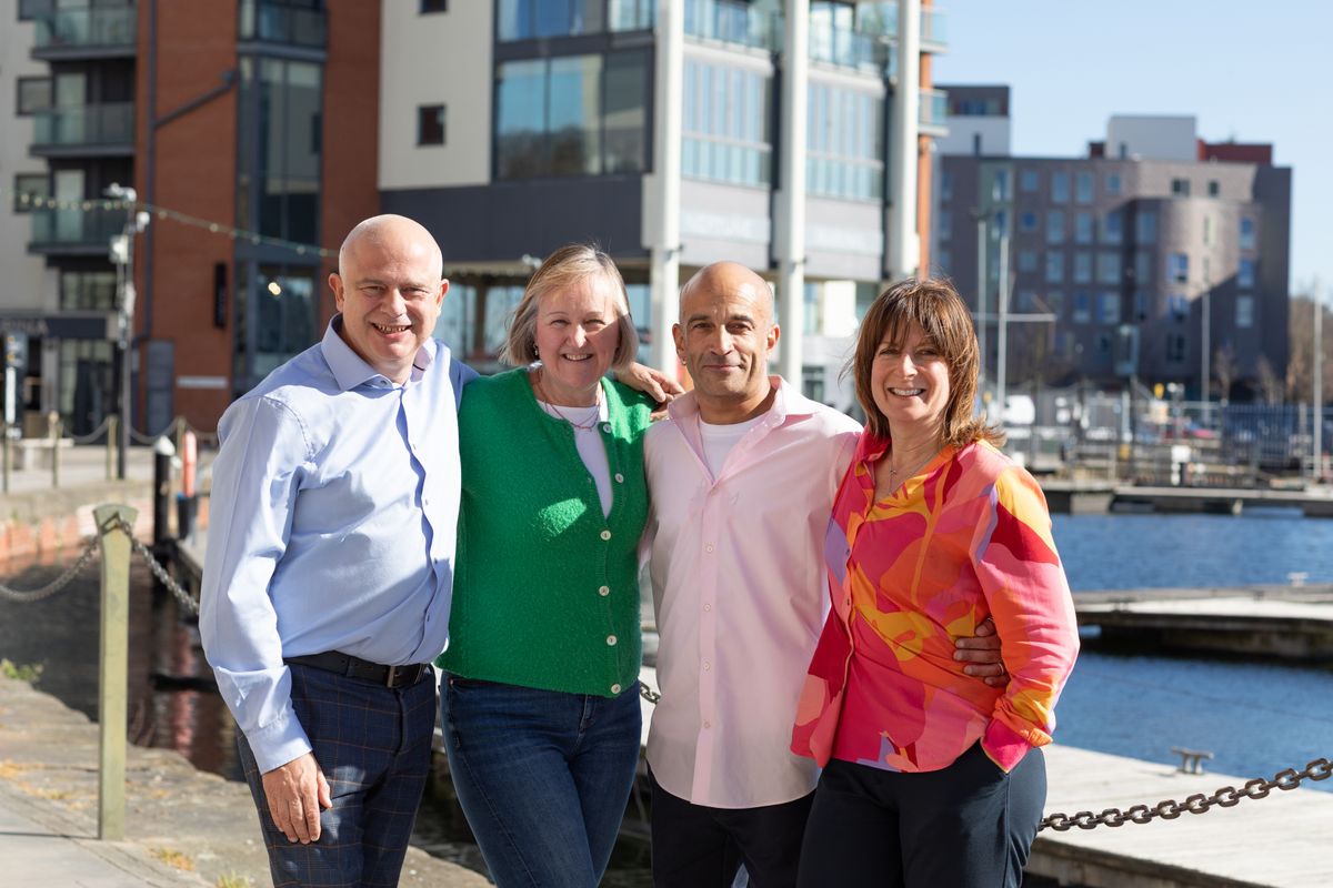Ipswich Book Festival organisers on the waterfront