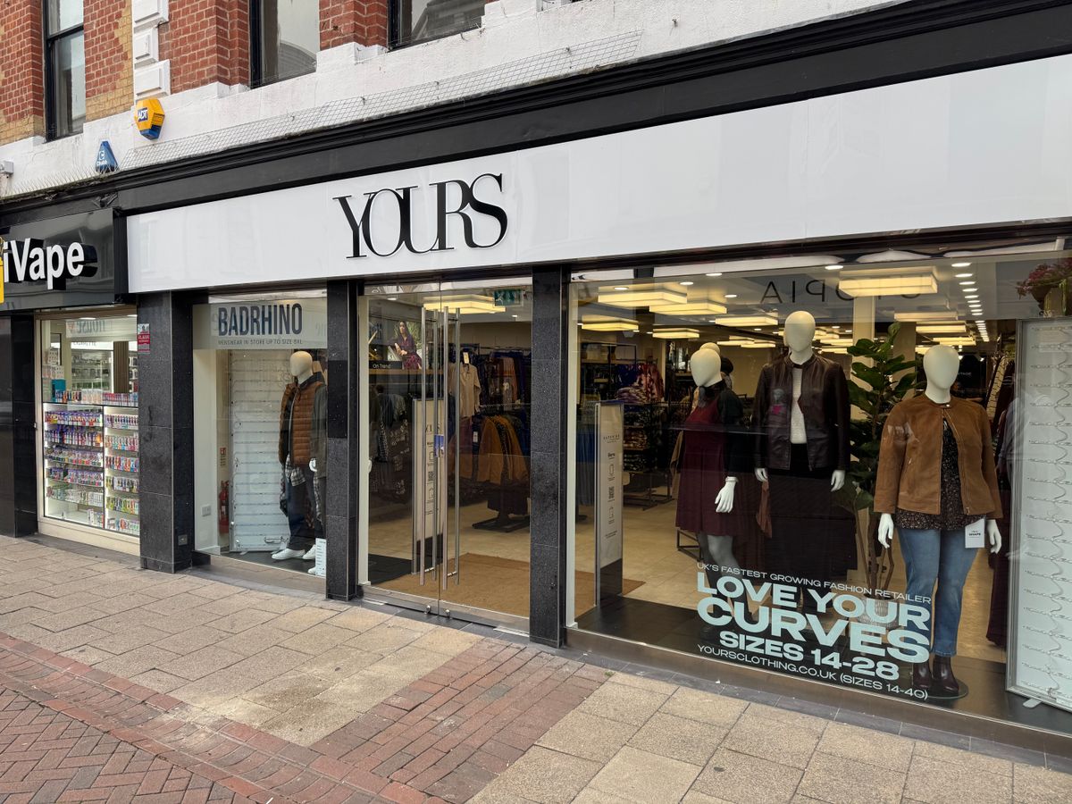 Yours clothing store on Tavern Street in Ipswich