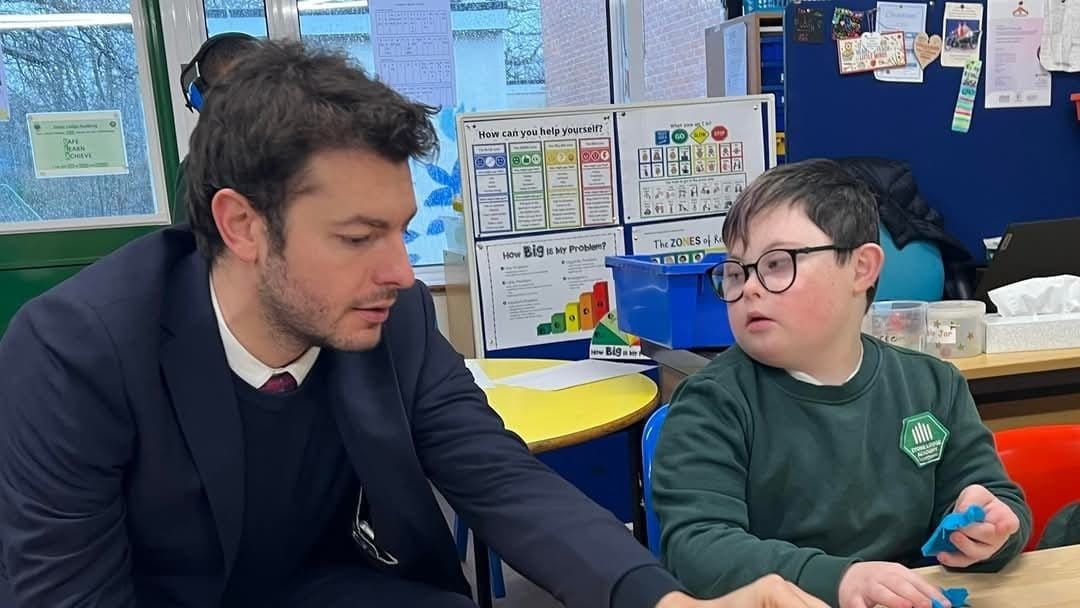 Jack Abbott at SEND school in Ipswich