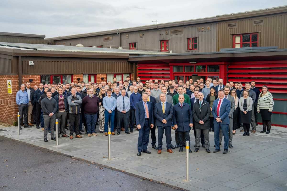 Barnes team outside their office