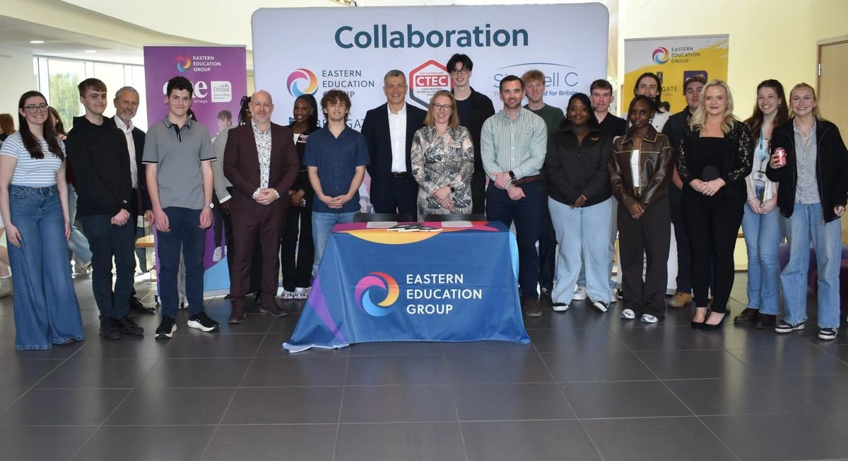 Sizewell C signs final education partnership at Ipswich college