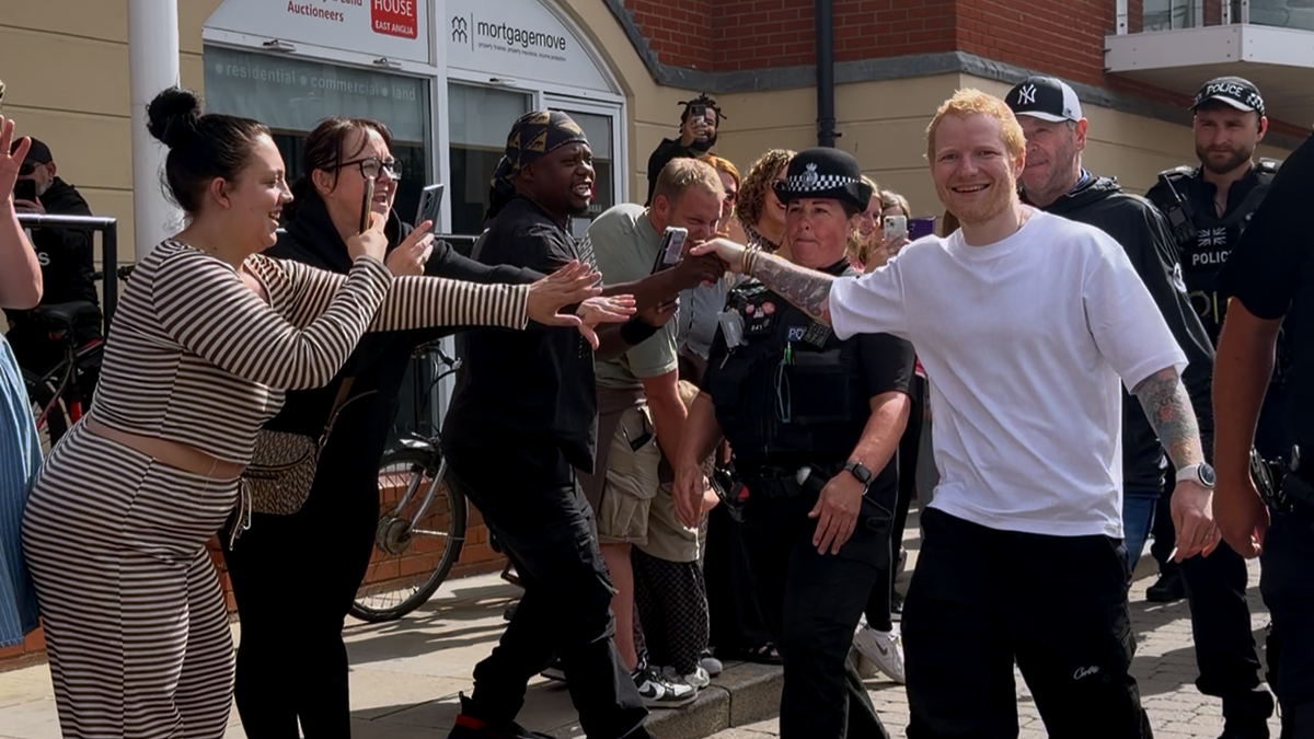 Fans flock to Ipswich's Waterfront for Ed Sheeran performance