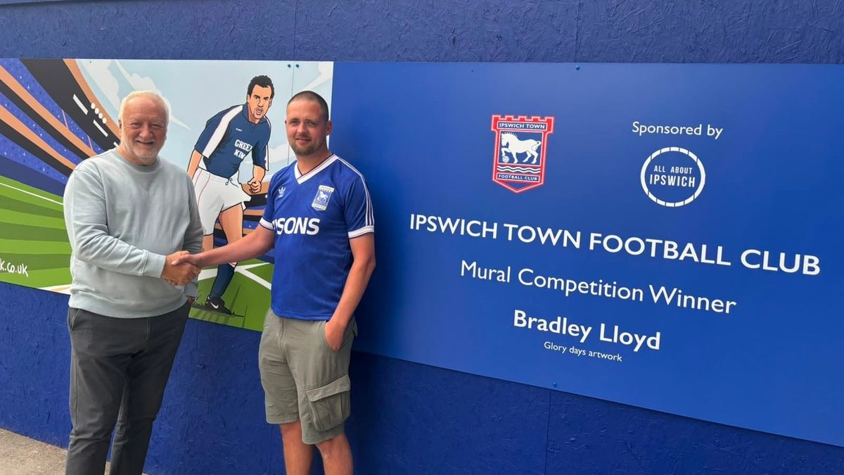 Local artist's ITFC mural unveiled on Princes Street