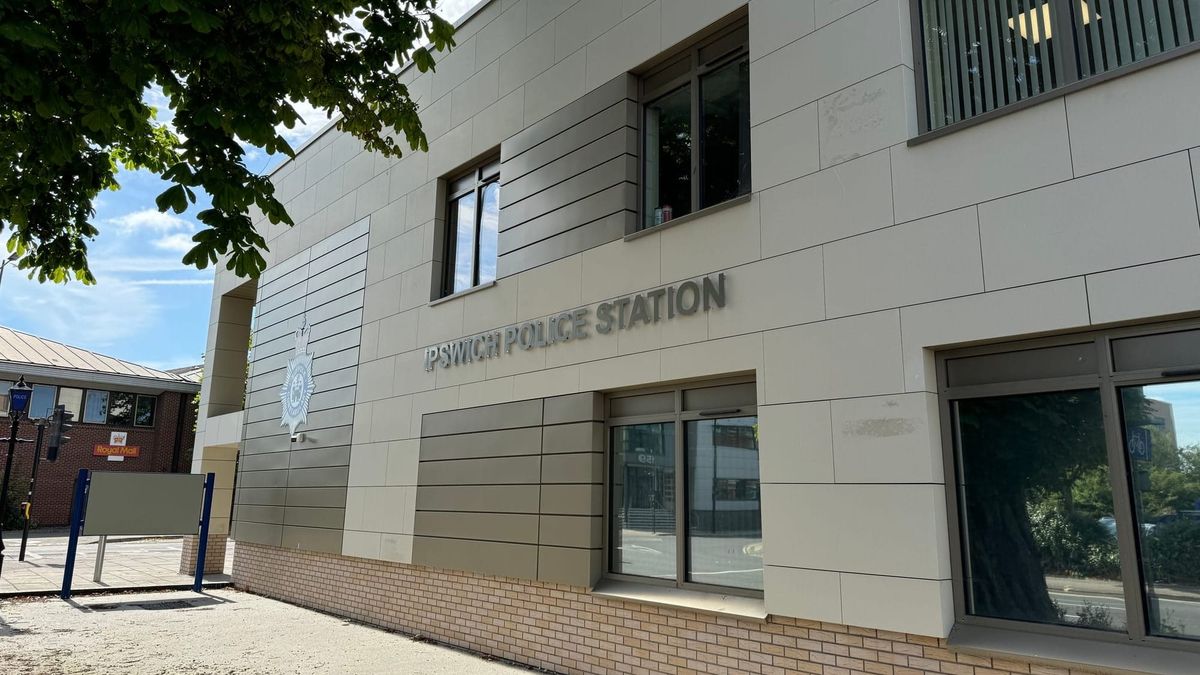 Man, 36, arrested after Ipswich police station doors smashed