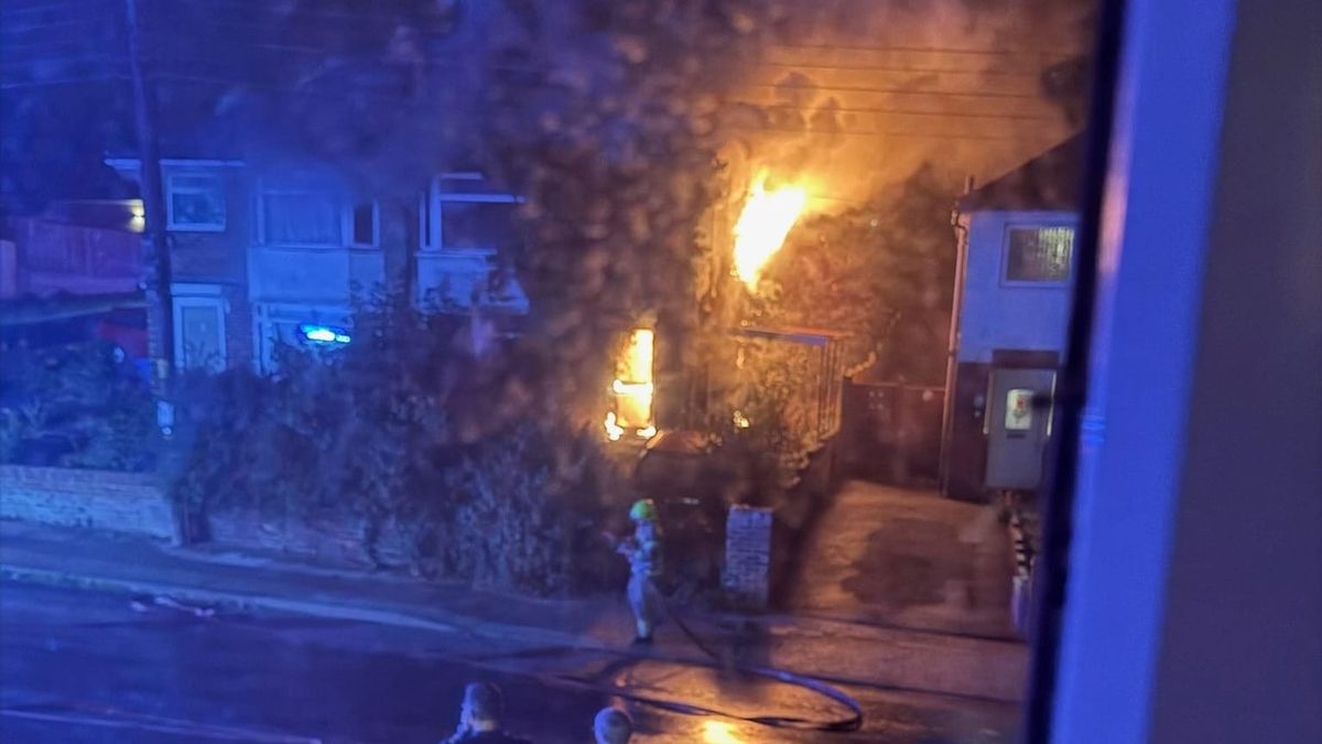 Six fire engines tackle Henniker Road house blaze