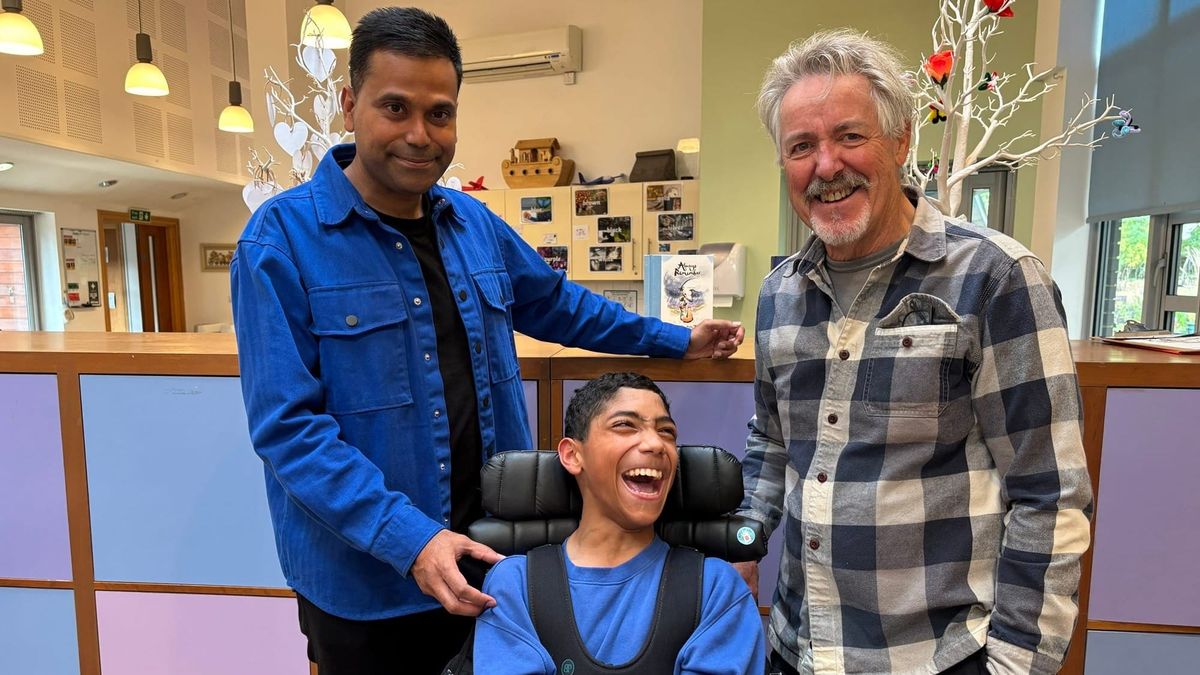 'It's made a huge difference': dad thanks Griff Rhys Jones