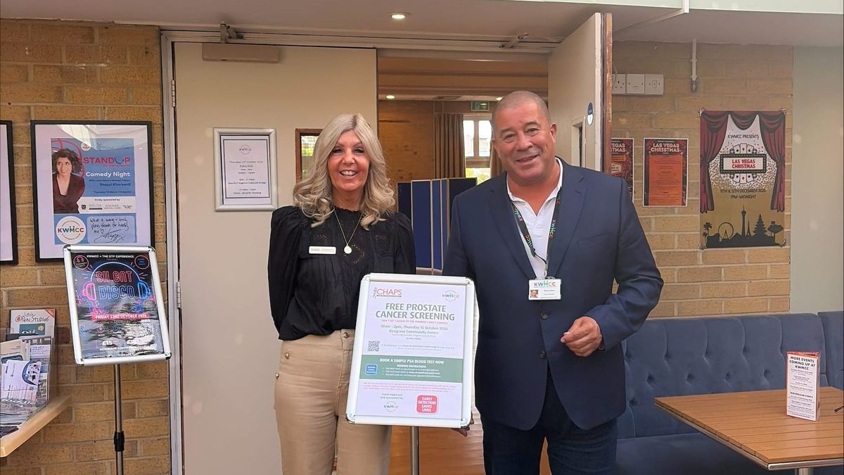 Community centre brings free prostate tests to Kesgrave