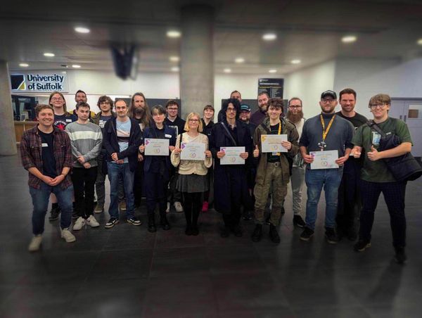 Graduates from gaming internship at University of Suffolk