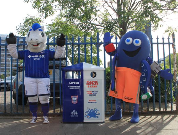 New ITFC-themed bins
