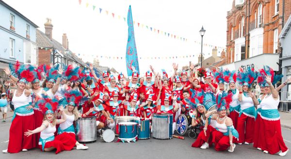 Suffolk Samba at Aldeburgh Carnival in 2022