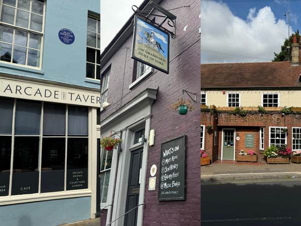 A collage of pubs in Ipswixh