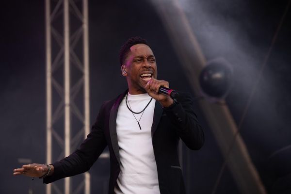 Lemar performs live at Manchester in 2024