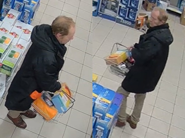 Two images of a potential witness