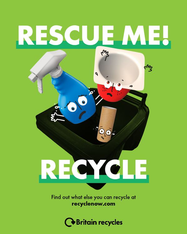 Rescue Me - Recycle poster