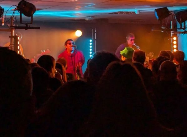 Definitely Oasis performing to sell-out crowd at The Baths