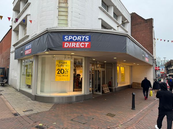 Temporary Sports Direct store on Tavern Street, Ipswich