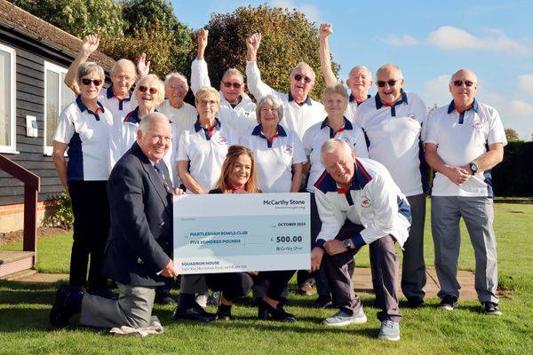 McCarthy Stone provide a helping hand to Martlesham Bowls Club