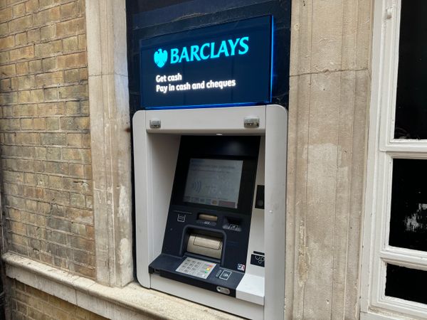 An ATM at Barclays in Ipswich town centre