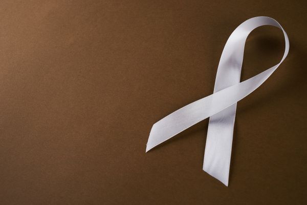 A white ribbon