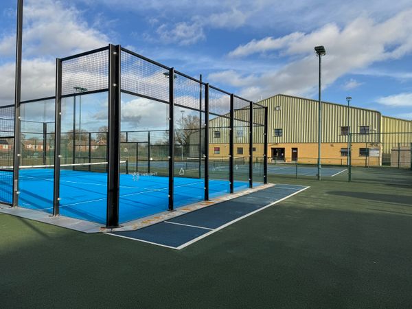 Outdoor paddle and tennis courts at Ipswich Sports Club