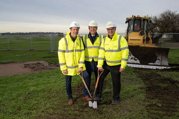 Phil Branton, Mick Thomas and Paul Rodwell at Felixstowe Ferry Golf Club