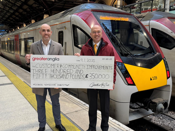 Greater Anglia’s Managing Director, Martin Beable and Head of Corporate Affairs, Jonathan Denby