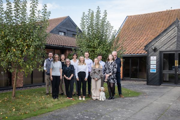 The Kingsfleet team outside their offices in Claydon, near Ipswich