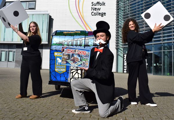 Suffolk New College performing arts students back new bid to be involved in the new 2025 Ipswich Monopoly game