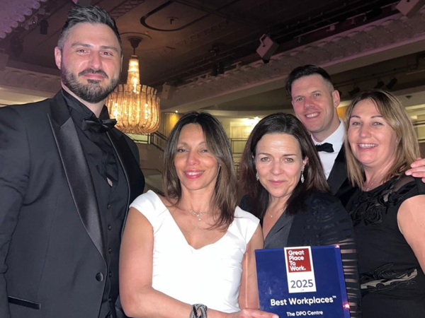 The DPO Centre team at the Great Place to Work awards evening