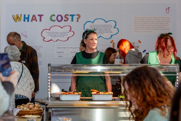 Food Museum dinner ladies serving traditional school dinners