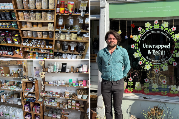 A collage of images of Unwrapped & Refill in Ipswich