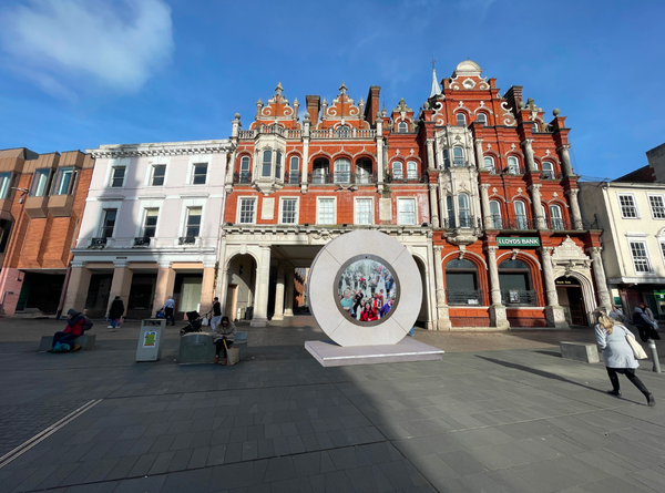 How the digital portal would look facing Lloyds Avenue