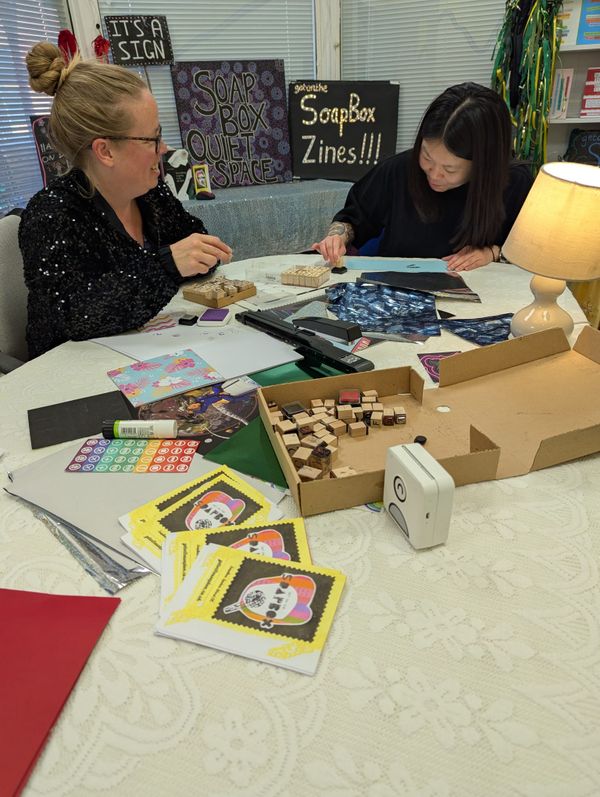 Amy Wragg from SoapBox CIC and Suzanne Chung from CHIp CIC