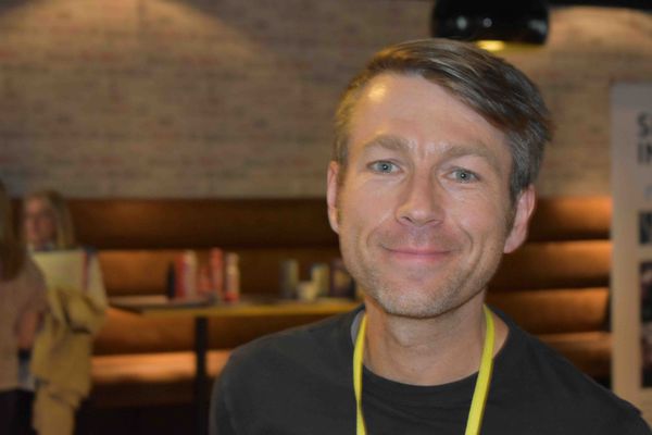 Ben Faulks at Suffolk New College at the launch of a new partnership that will support childcare students and staff